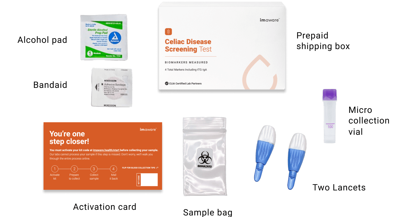 At Home Celiac Disease Test Kit 99 Fast & Accurate imaware™